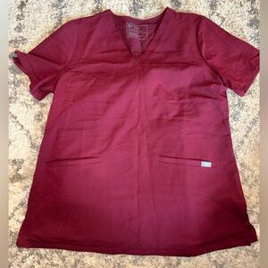 Figs Casma three pocket scrub top- size large